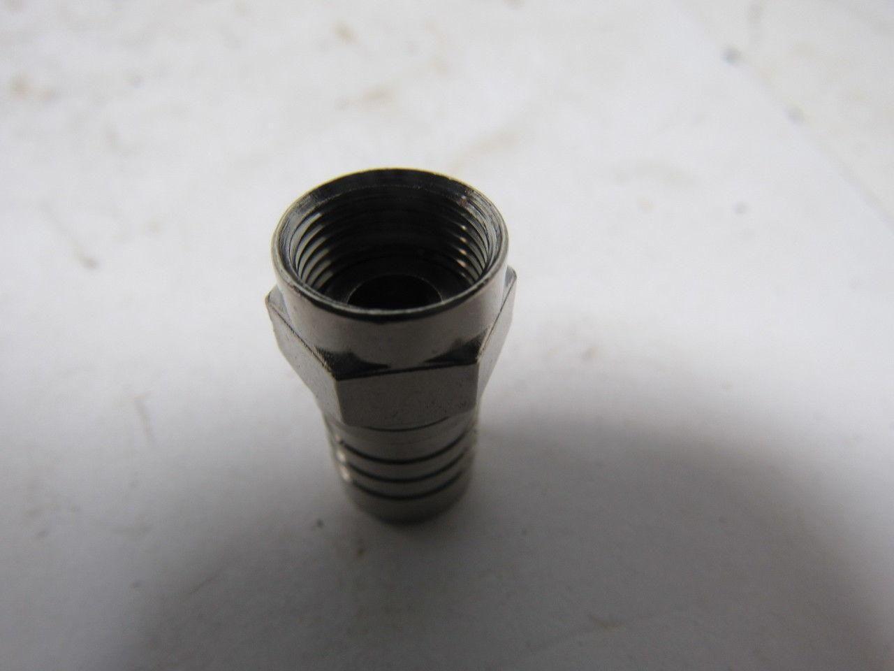 AIM 25-7032 RF Coaxial Connector  F-59ALM Crimp Male For RG-6 Cable Bag of 100