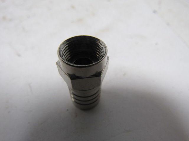 AIM 25-7032 RF Coaxial Connector  F-59ALM Crimp Male For RG-6 Cable Bag of 100
