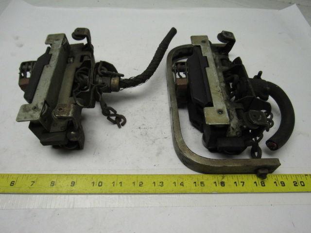 Feedrail 3 Pole Transfer Type Trolley With  Brush Contacts Lot Of 2