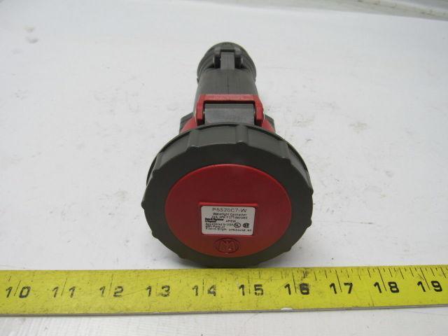 Pass Seymour Legrand PS520C7-W 4P5W Watertight Connector 20A 3PH 277/480V 4 Pin
