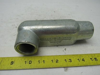 OZ Gedney LL-100 Conduit Body Thread Size 1" Iron Style L  Lot of 6