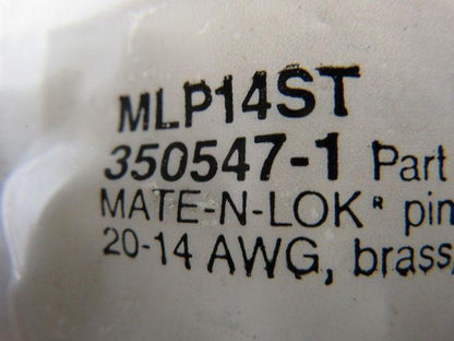 AMP 350547-1 Mate-N-Lock Pin 20-14 AGW Bag of 100