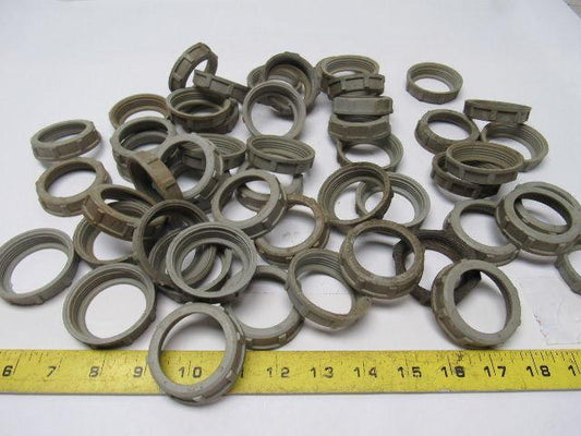1-1/2" Plastic Insulating Conduit Bushing Rigid Metal IMC Lot Of 53