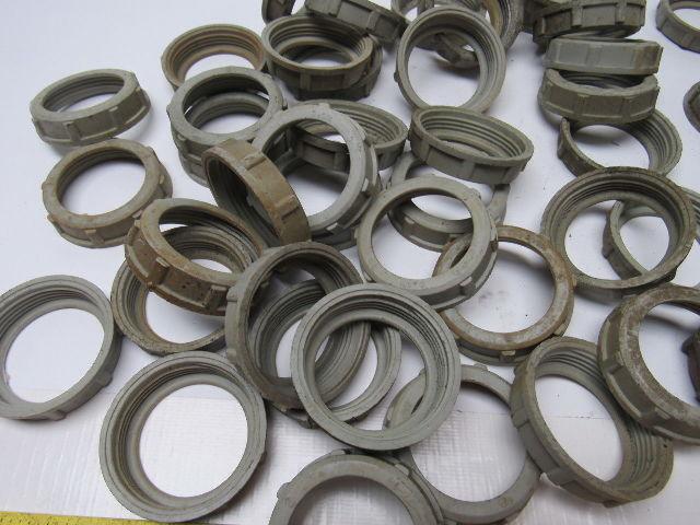1-1/2" Plastic Insulating Conduit Bushing Rigid Metal IMC Lot Of 53