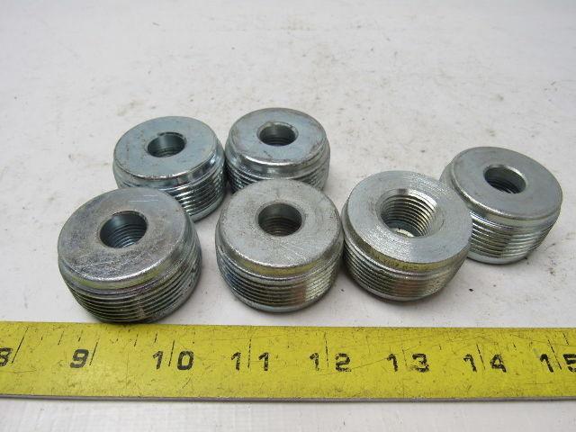 Crouse Hinds RE51 1-1/2" X 1/2" Heavy Wall Conduit Reducer Lot of 6