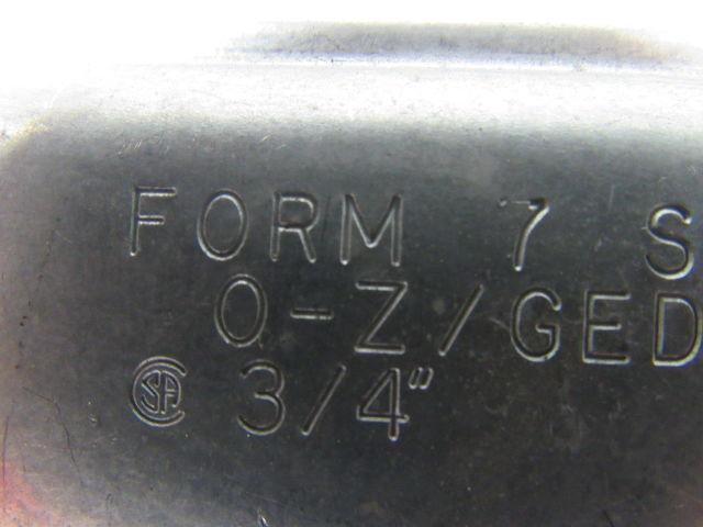 OZ Gedney Form 7 3/4" Conduit  Outlet Body Cover