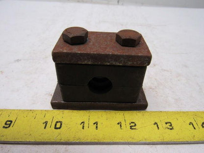 5/8" Pipe Tube Clamp W/Bolts Weld Mount Lot of 13