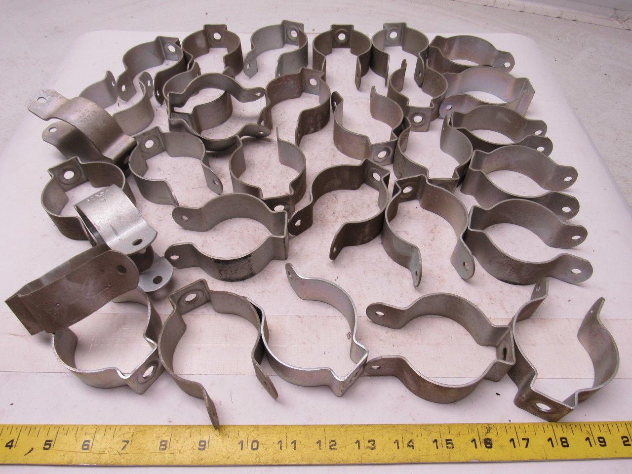 Steel City Size 5 Galvanized Conduit Hanger 2" Lot of 31 W/out Bolts