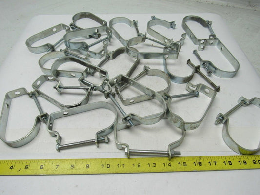 2" Steel Conduit Hanger J - Type 3/8" Rod Lot of 21