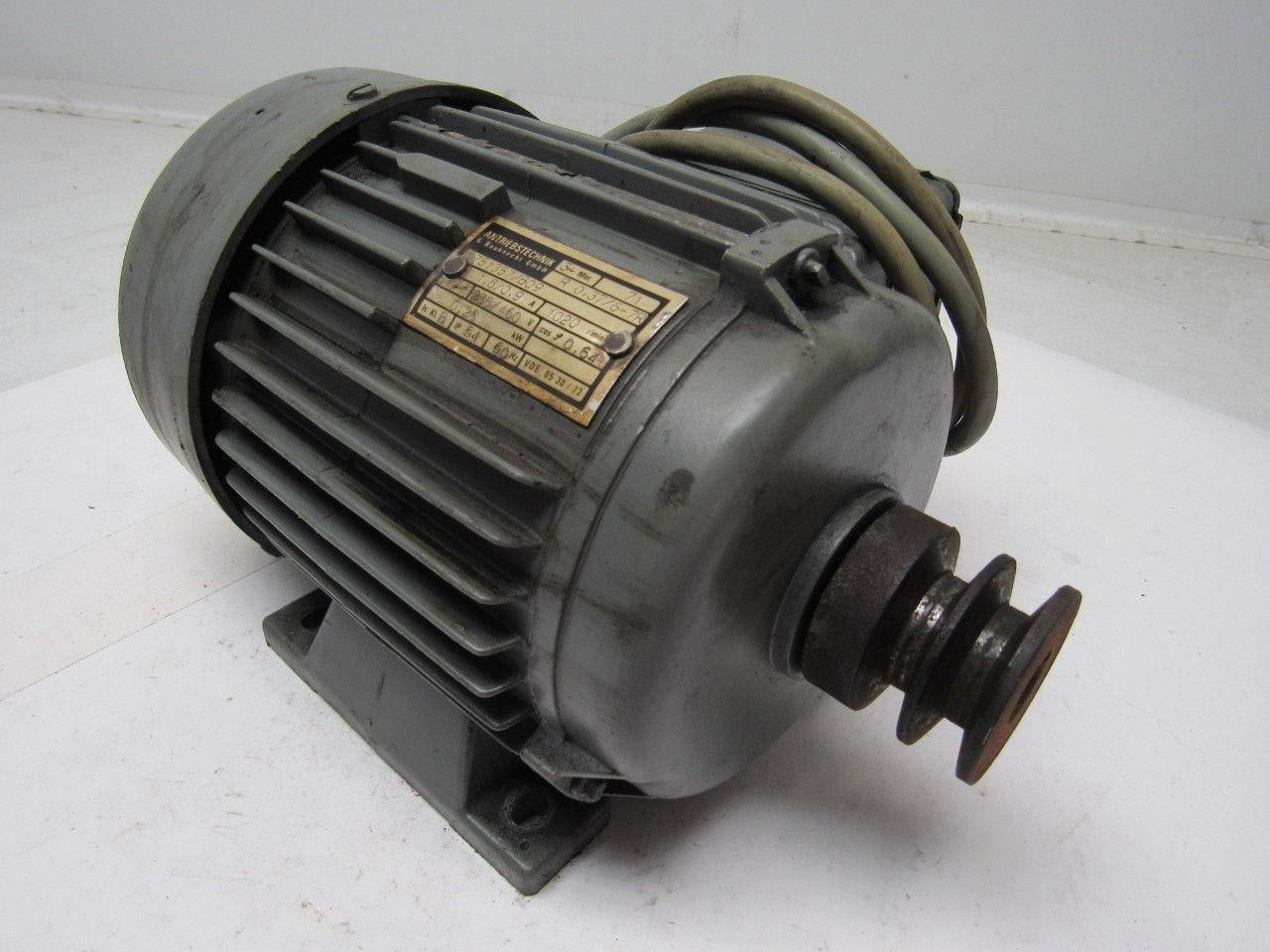 Antriebstechnik R 0.37/6-7R Electric Motor 3PH 230/460V 0.25KW 1020RPM