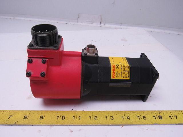 Fanuc A06B-0533-B251 AC Servo Motor 3PH 6 Poles 3000RPM 112V Pulse coder