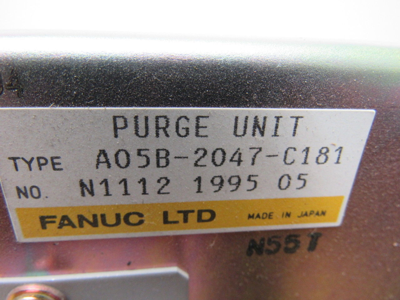 Fanuc A05B-2047-C181 CNC Robot Purge Unit