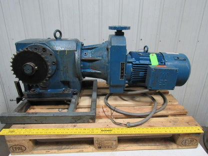 SEW-EURODRIVE DF44DV132N4BN15NR 10HP 3PH Motor Variable Speed 62.1:1 Gearbox