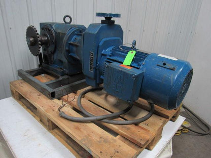 SEW-EURODRIVE DF44DV132N4BN15NR 10HP 3PH Motor Variable Speed 62.1:1 Gearbox