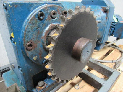 SEW-EURODRIVE DF44DV132N4BN15NR 10HP 3PH Motor Variable Speed 62.1:1 Gearbox