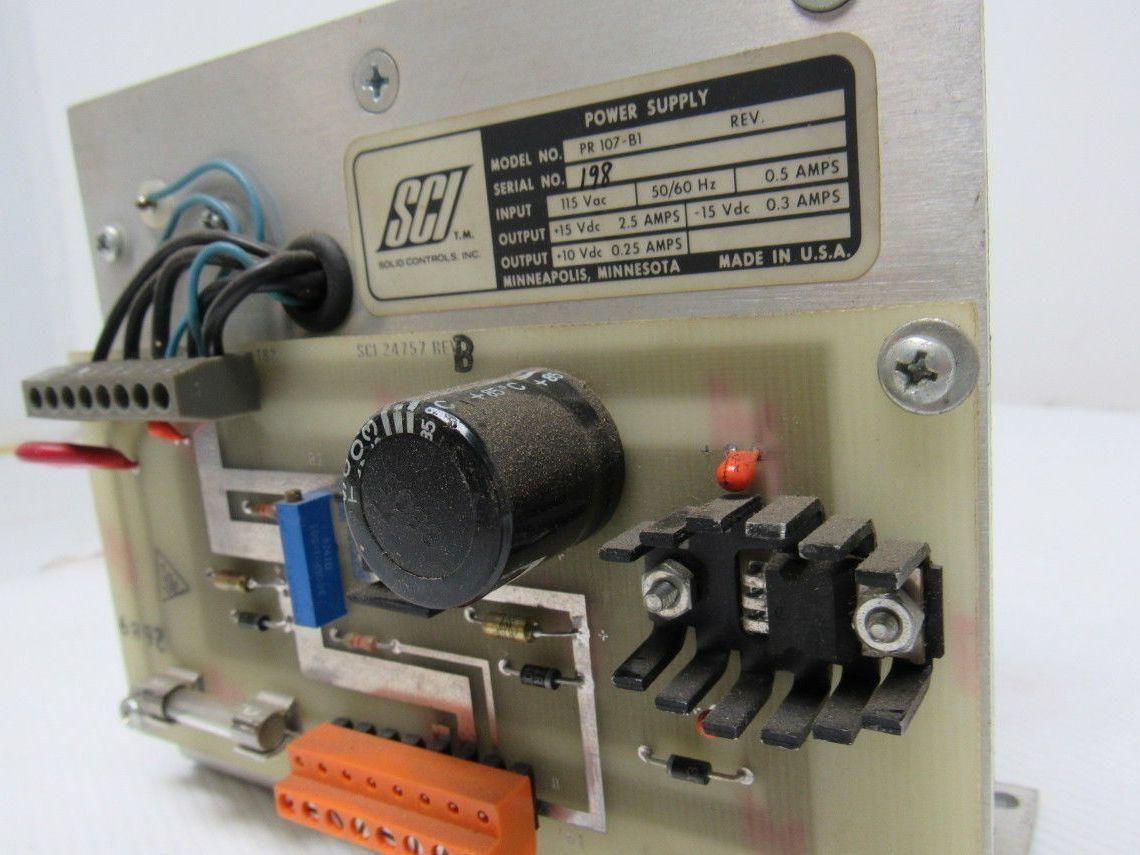 SCI PR107-B1 Power Supply 115V In 15VDC Out