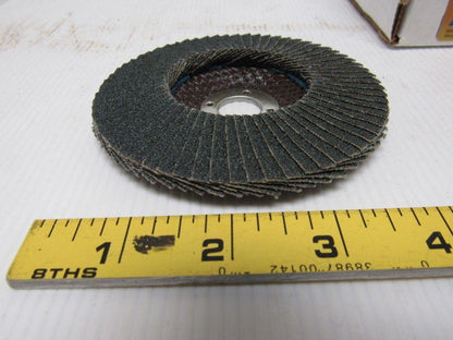 Norton 19263 Charger 60 Grit Flap Disc 4" X 5/8" Box Of 5