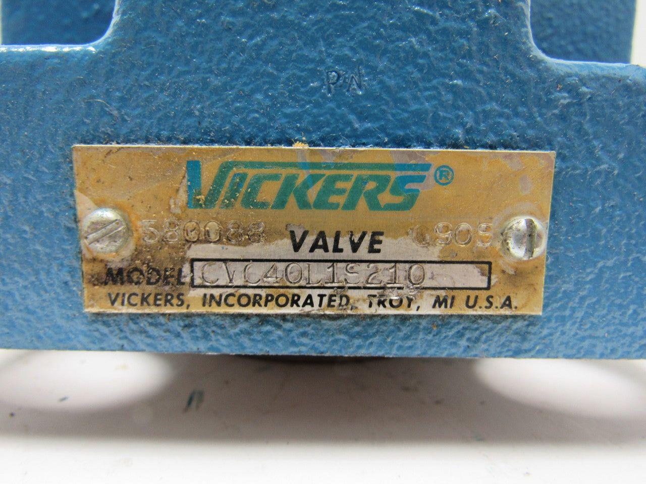 Vickers CVC40L1S210 Slip-in Hydraulic Cartridge Valve
