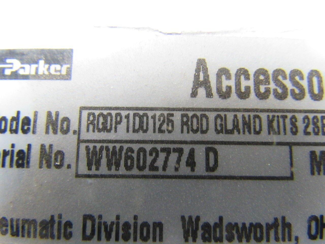 Parker RG0P1D0125 P1D Series Air Cylinder Gland Cartridge Seal Kit