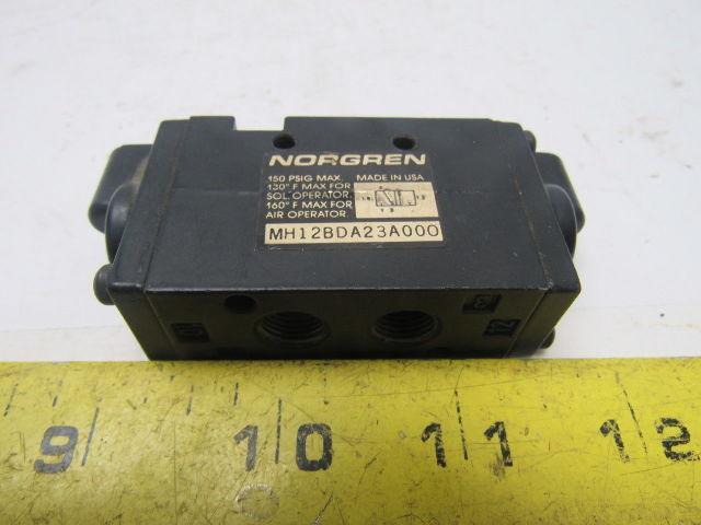 Norgren MH12BDA23A000 Pneumatic Limit Switch 150lb. Max