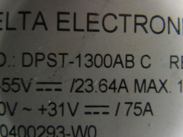 DELTA DPST-1300AB C Power Supply Rev:01  New Old Stock W/Test Data