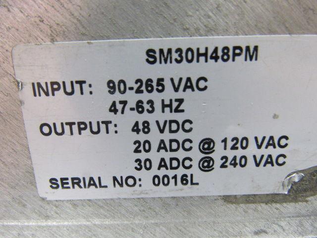 PECO II SM30H48PM 20/30A Switchmode Regulated Rectifier 120/220V Input
