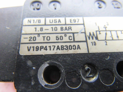 Norgren V19P417AB300A Pneumatic Valve 1/8" Ports