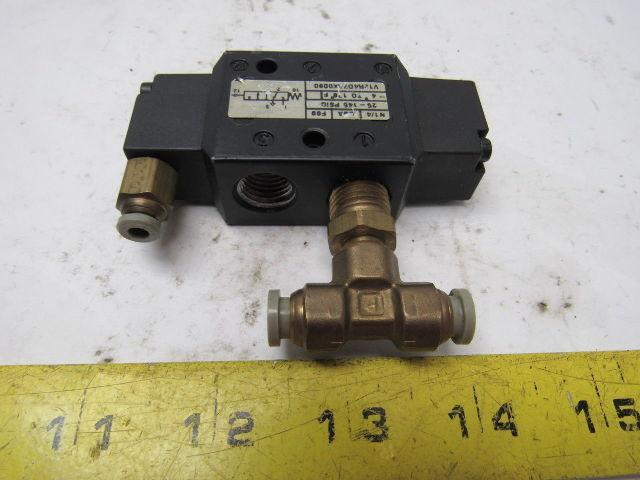 Norgren V12R4D7AX0090 Pneumatic Valve 1/4" Ports