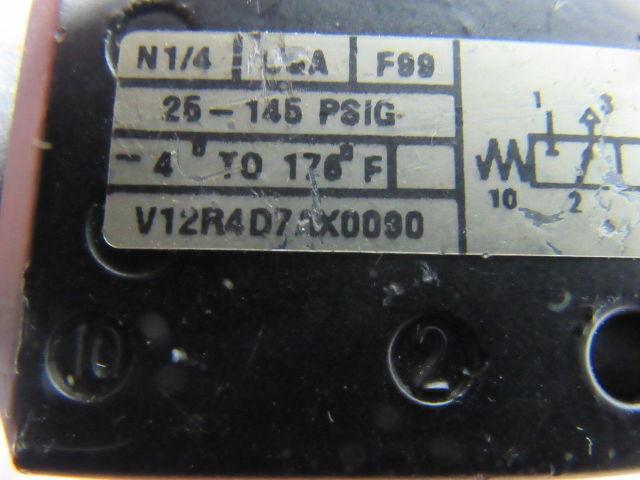 Norgren V12R4D7AX0090 Pneumatic Valve 1/4" Ports
