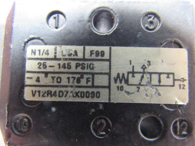 Norgren V12R4D7AX0090 Pneumatic Valve 1/4" Ports