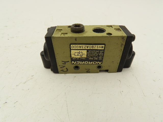 Norgren MH12BDA23A000 Pneumatic Directional Control Valve 1/8" 150PSIG Lot of 3