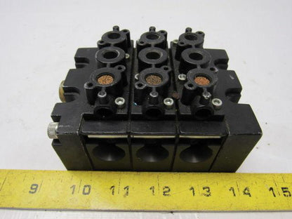 Aro Fluid Power A222PS 1119 4 Way Manifold Air Pilot Directional Valve Block