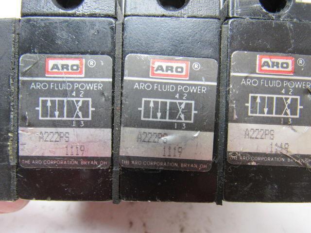 Aro Fluid Power A222PS 1119 4 Way Manifold Air Pilot Directional Valve Block