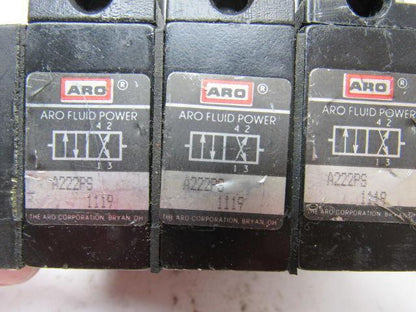 Aro Fluid Power A222PS 1119 4 Way Manifold Air Pilot Directional Valve Block