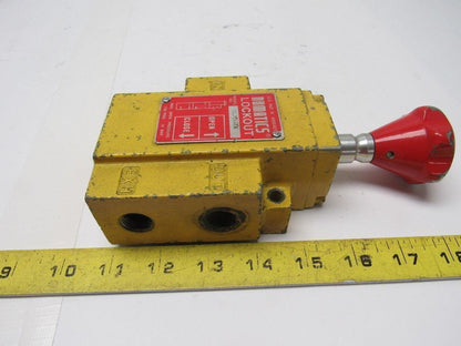 Numatics VL30N03Y Manual Lockout Valve 3/8" NPTF In/Out & Exhaust