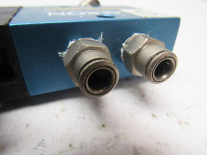 Alkon P-070SS 4 Way Air Valve Single Solenoid 6VDC 1/4" Ports