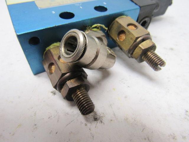 Alkon P-070SS 4 Way Air Valve Single Solenoid 6VDC 1/4" Ports