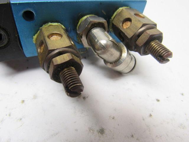 Alkon P-070SS 4 Way Air Valve Single Solenoid 6VDC 1/4" Ports