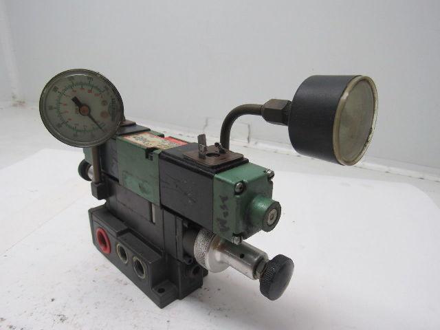 Numatics 081SS5004 Air Solenoid Valve W/081RC100O000000 Regulator