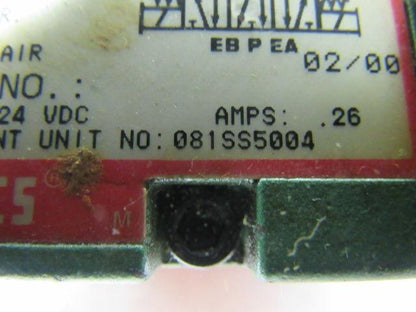 Numatics 081SS5004 Air Solenoid Valve W/081RC100O000000 Regulator