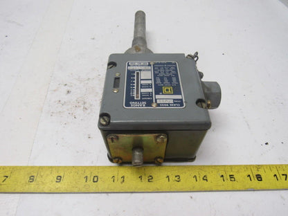 Square D BFW33 Class 9025 Series B Temperature Switch 80-145° F Range 1/2" NPT