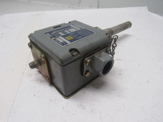 Square D BFW33 Class 9025 Series B Temperature Switch 80-145° F Range 1/2" NPT