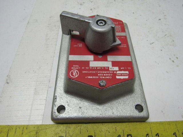 Crouse Hinds Co DSD925 600V 3 Position 2 Circuit Selector Switch Cover