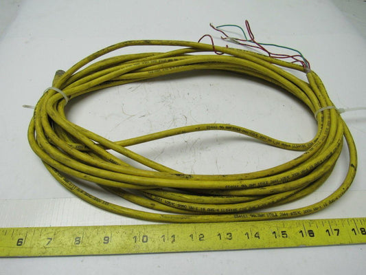 A-B Allen Bradley 889R-F4AEA-10 Ser. A AC Micro QD / M12 Cordset Straight Female