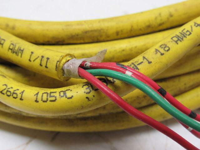 A-B Allen Bradley 889R-F4AEA-10 Ser. A AC Micro QD / M12 Cordset Straight Female