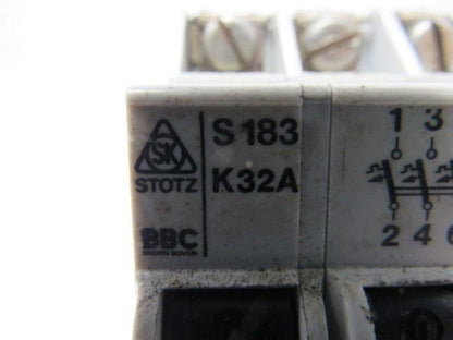 StotZ BBC S 183 K32A 32 Amp 3 Pole Circuit Breaker