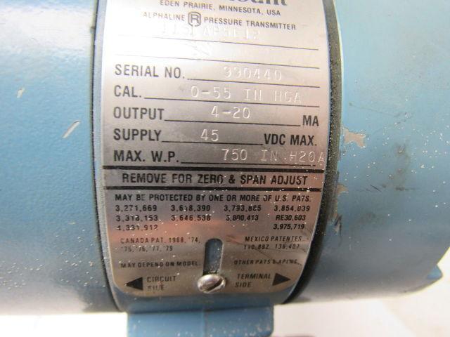 ROSEMOUNT 1151AP5E12 Absolute Pressure Monitor 0-55In HGA 4-20MA Out