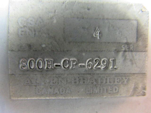 Allen Bradley 800H-CP-6291 Haz Loc Start Stop Push Button Assembly