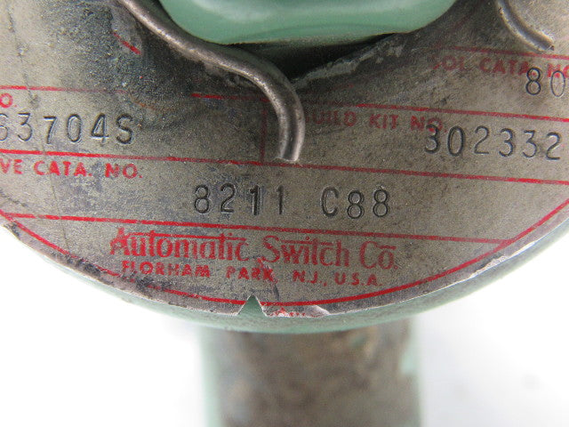 ASCO RED HAT 8211 C88 Valve Solenoid 3/4" 50/60Hz 110/120V 125 PSI