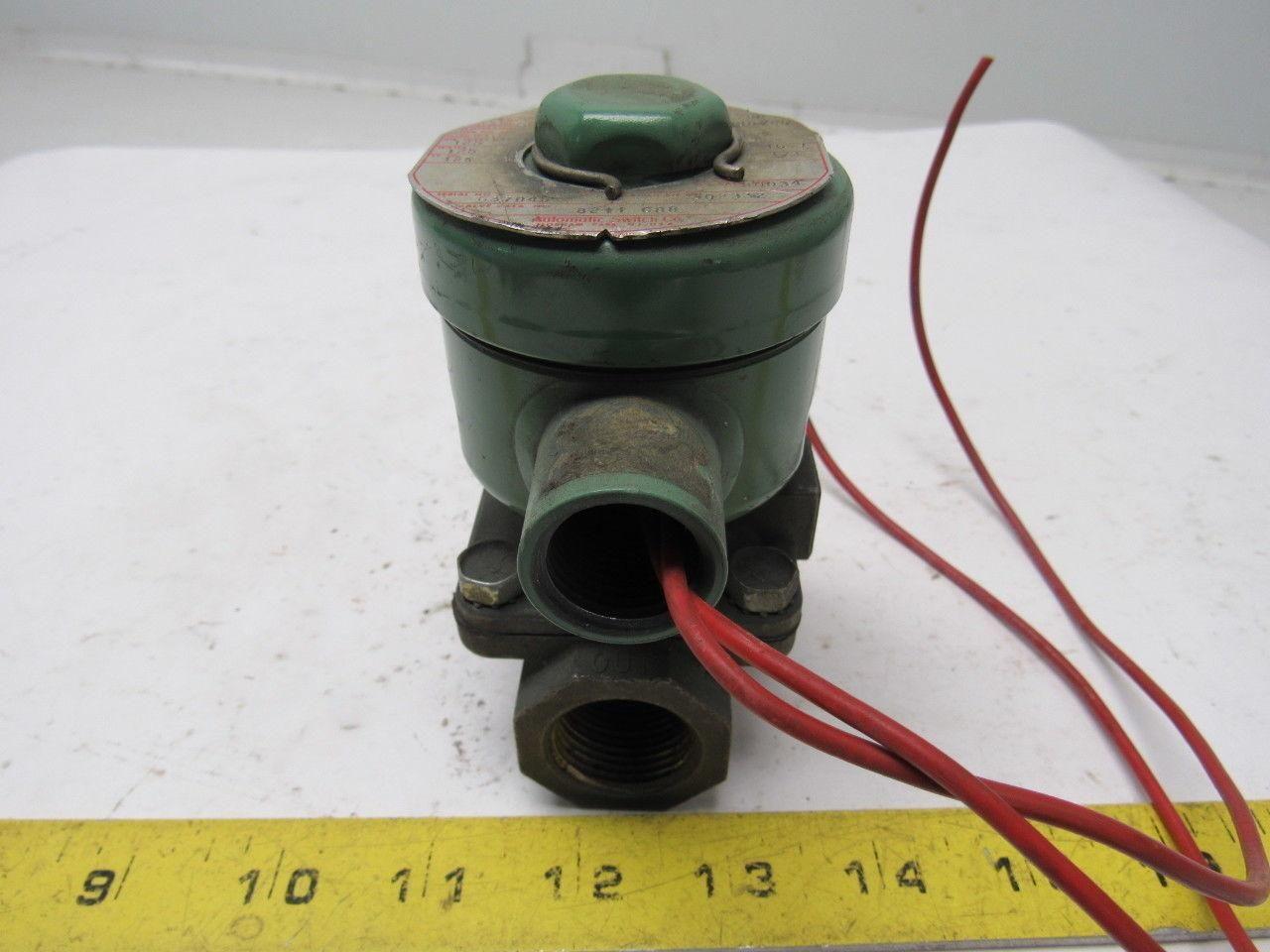 ASCO RED HAT 8211 C88 Valve Solenoid 3/4" 50/60Hz 110/120V 125 PSI